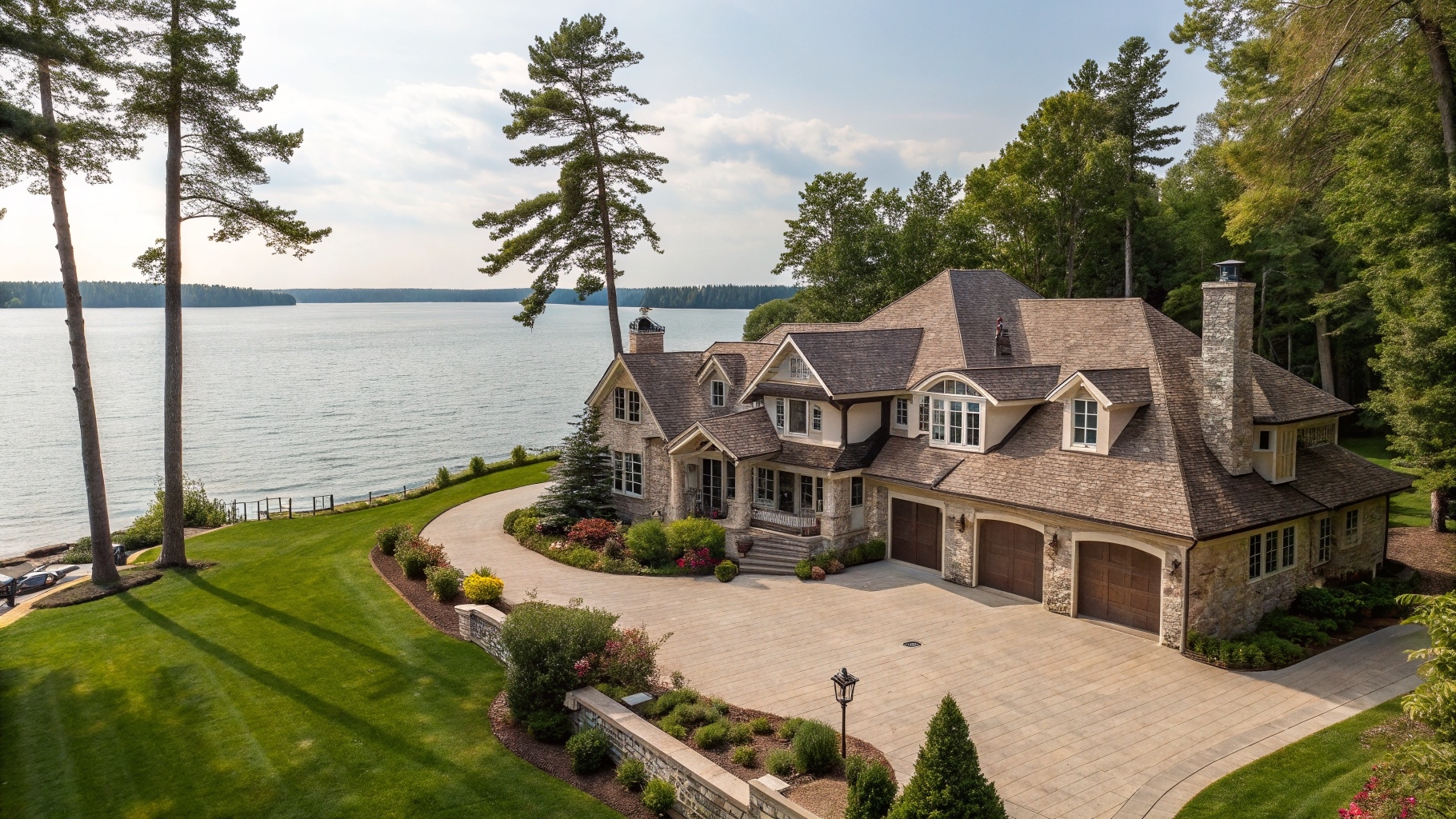 Historic lakefront estate home along Lac La Belle in Oconomowoc, Wisconsin — pest control for the City of Lakes